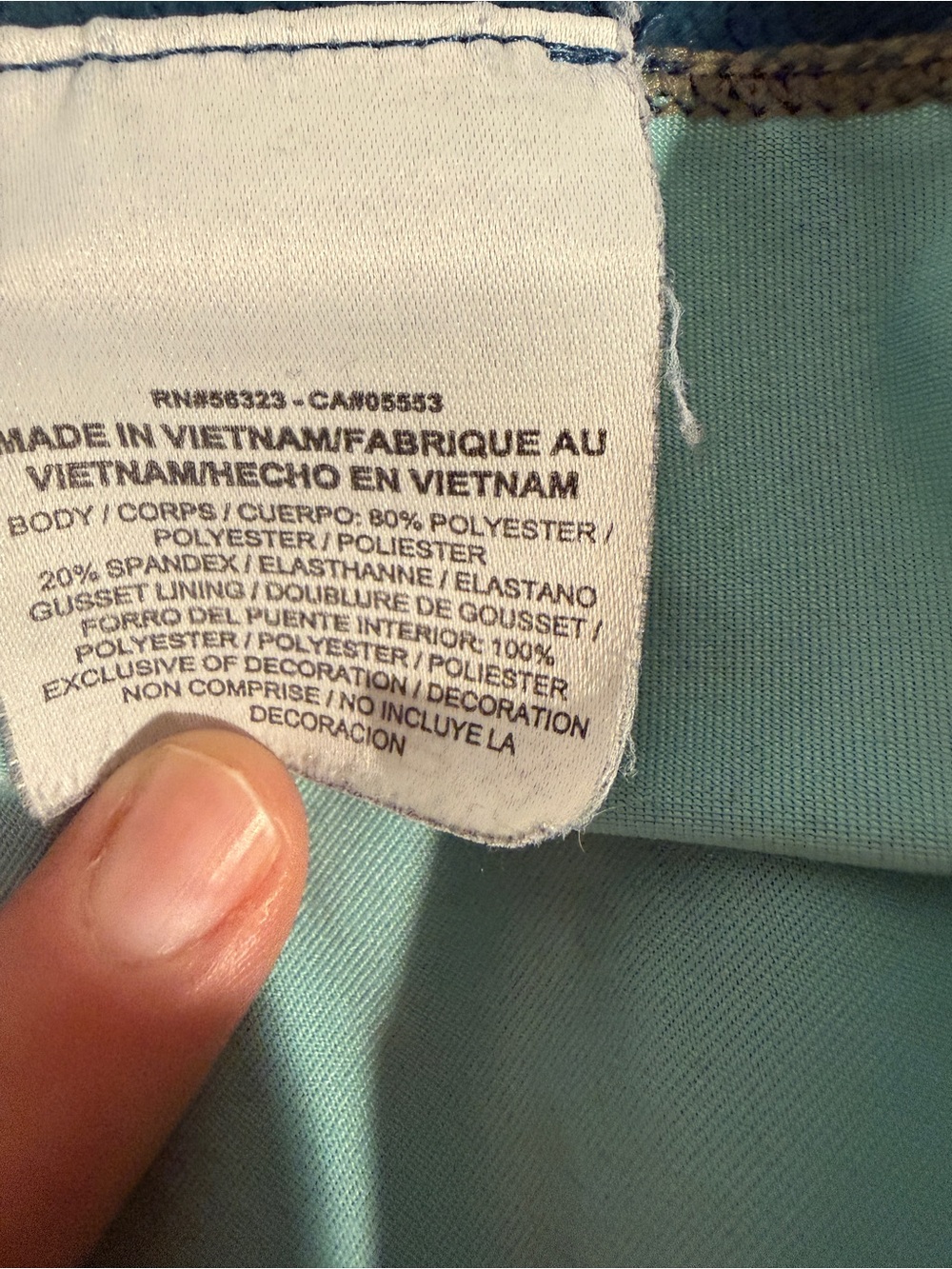 Nike Pro Women’s Compression Shorts Size L Blue Teal Print Athletic Gym - Picture 12 of 12